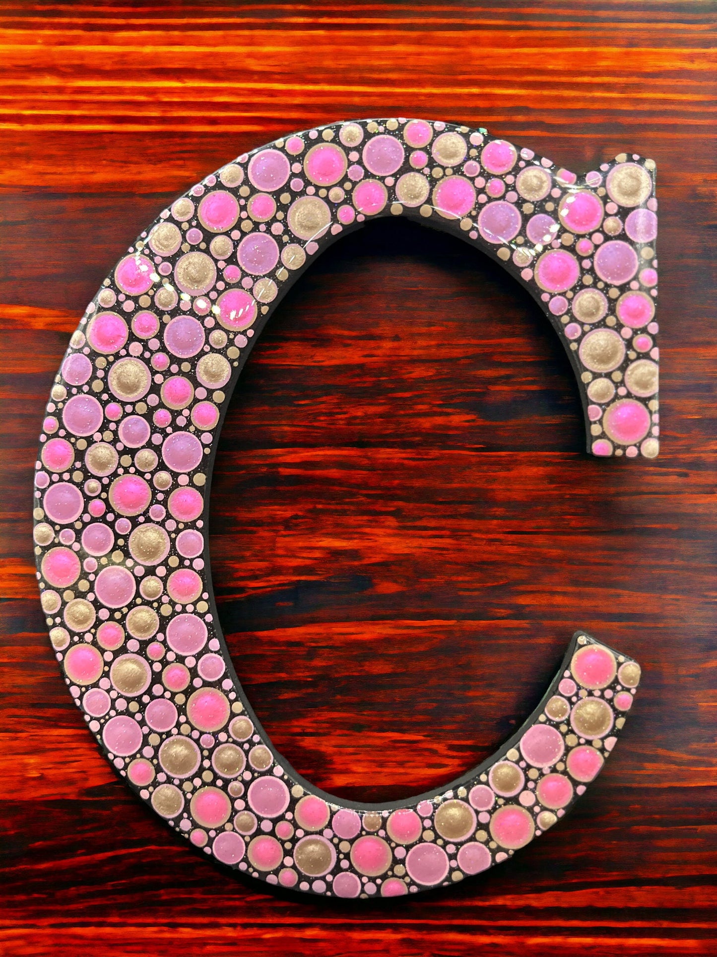 Personalized Dot Art Initial C Wall Decor - Sparkle Wall Decoration