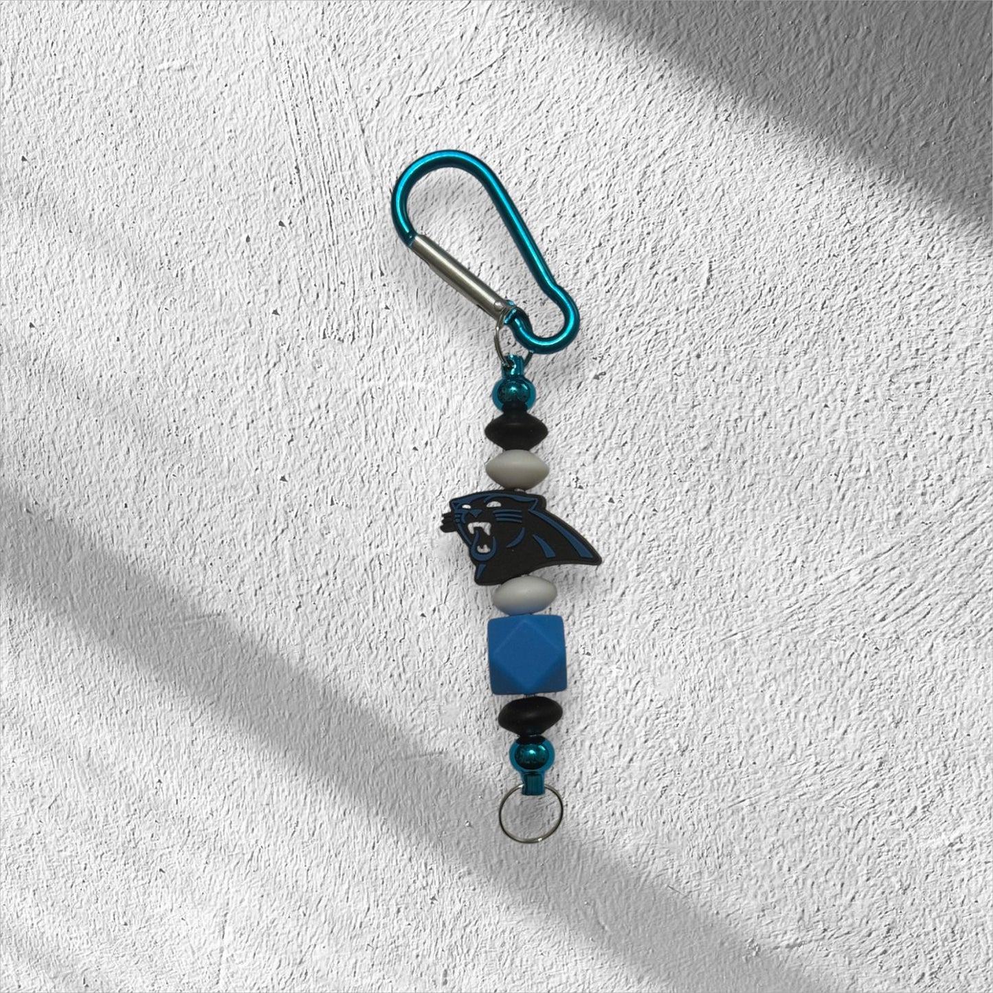 Football Keychain: Touchdown Charm with Bubble Gum Beads