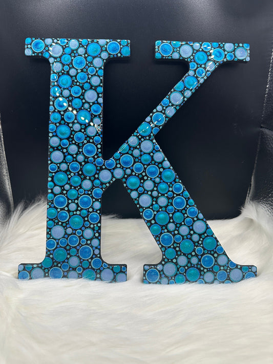 Personalized Dot Art Initial K Wall Decor - Sparkle Wall Decoration
