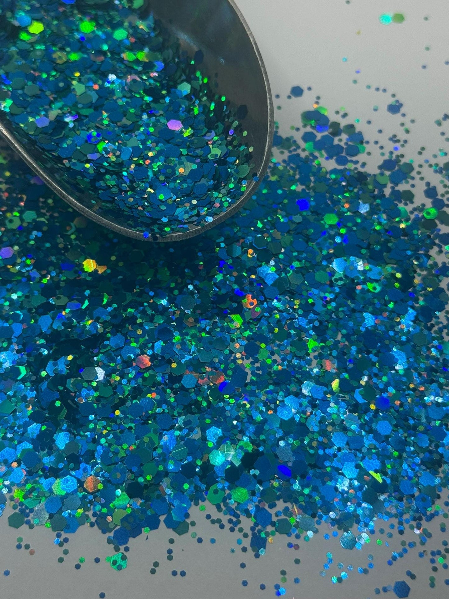 Chunky Holographic Blue Glitter: Crafting & Tumbler Supplies "Lake Days"