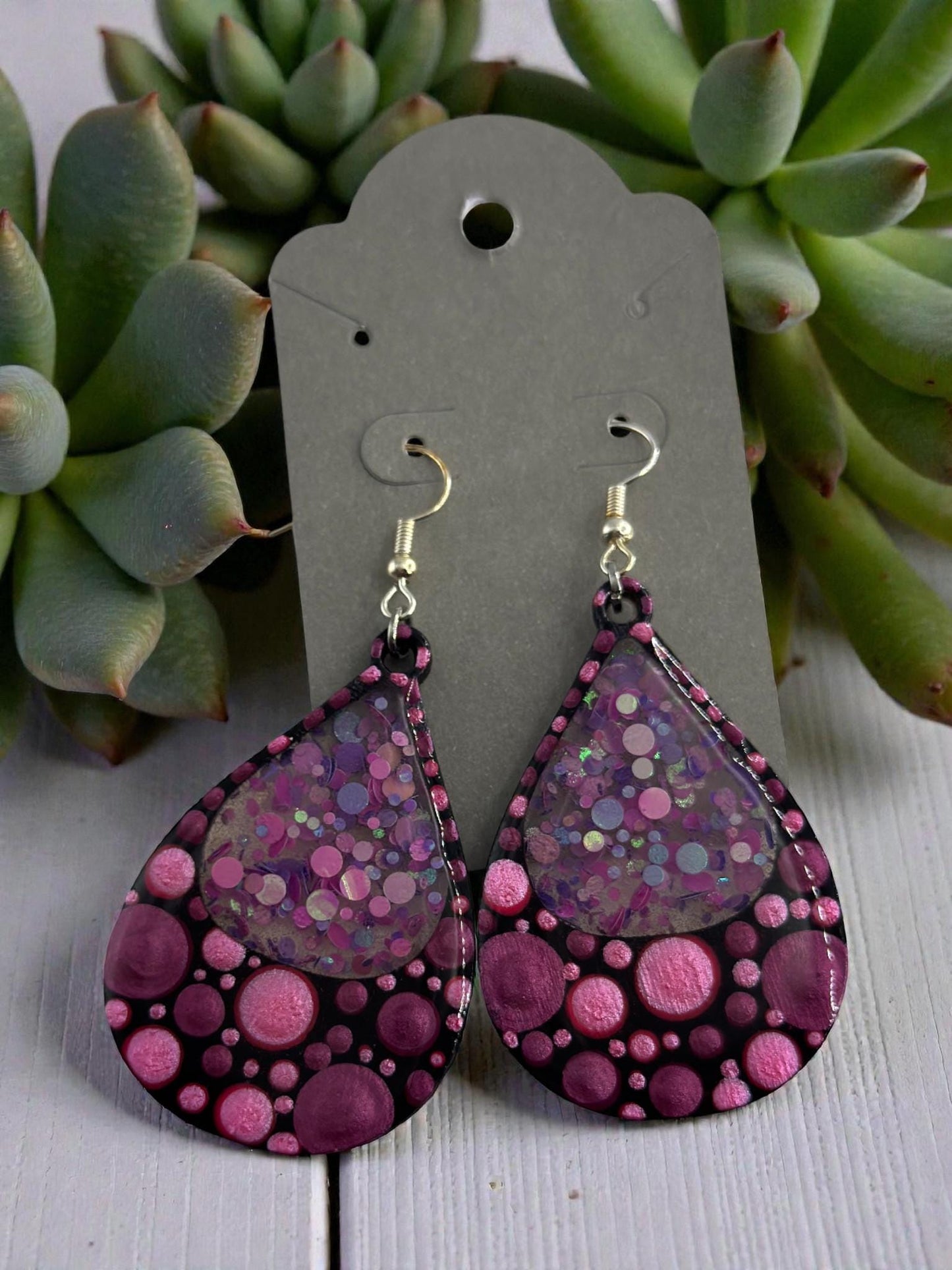 Boho Style Handmade Dot Earrings | Colorful, Lightweight Statement Jewelry