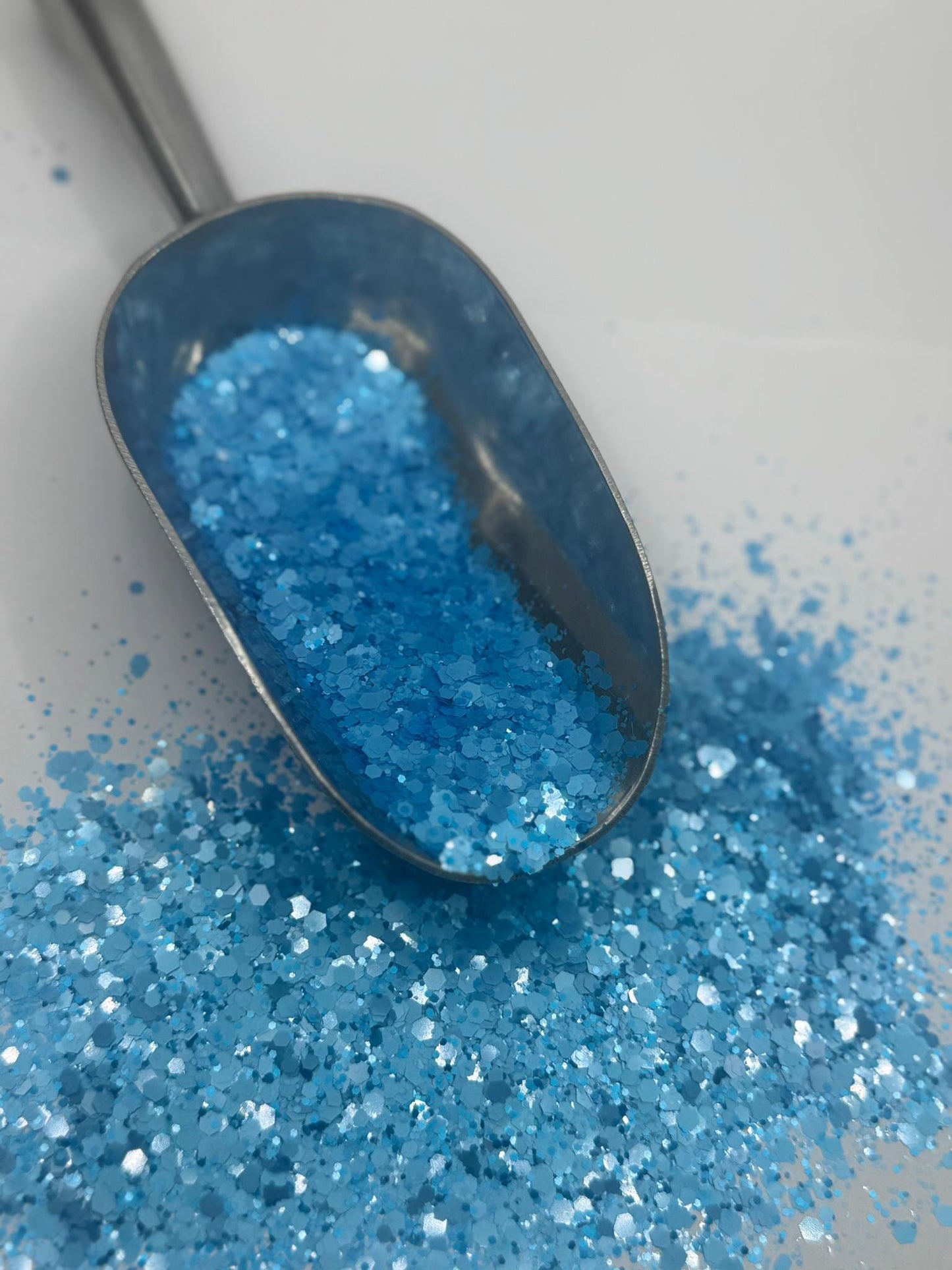 Chunky Neon Blue Glitter: Loose Polyester Crafting Sparkles "Dallas"