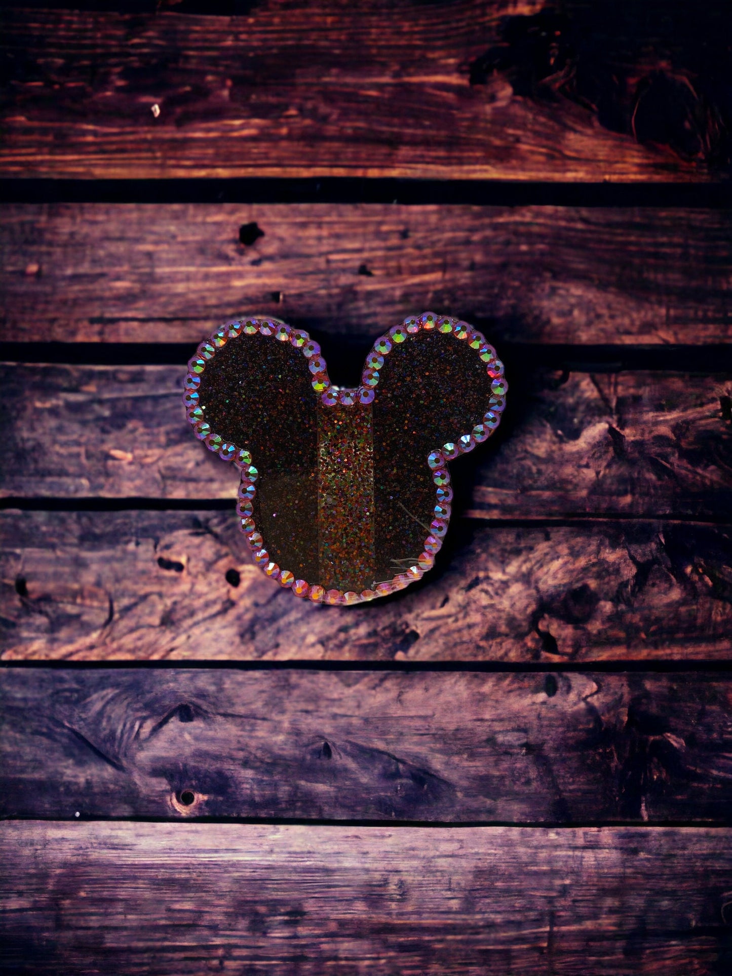 Sparkling Bling Mickey Straw Topper – Custom Rhinestone Charm for Magical Sips!