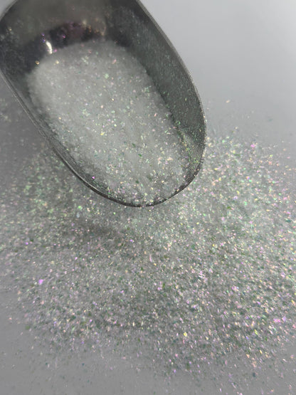 White Holographic Fine Glitter: Polyester Craft Supply "Ice Queen"