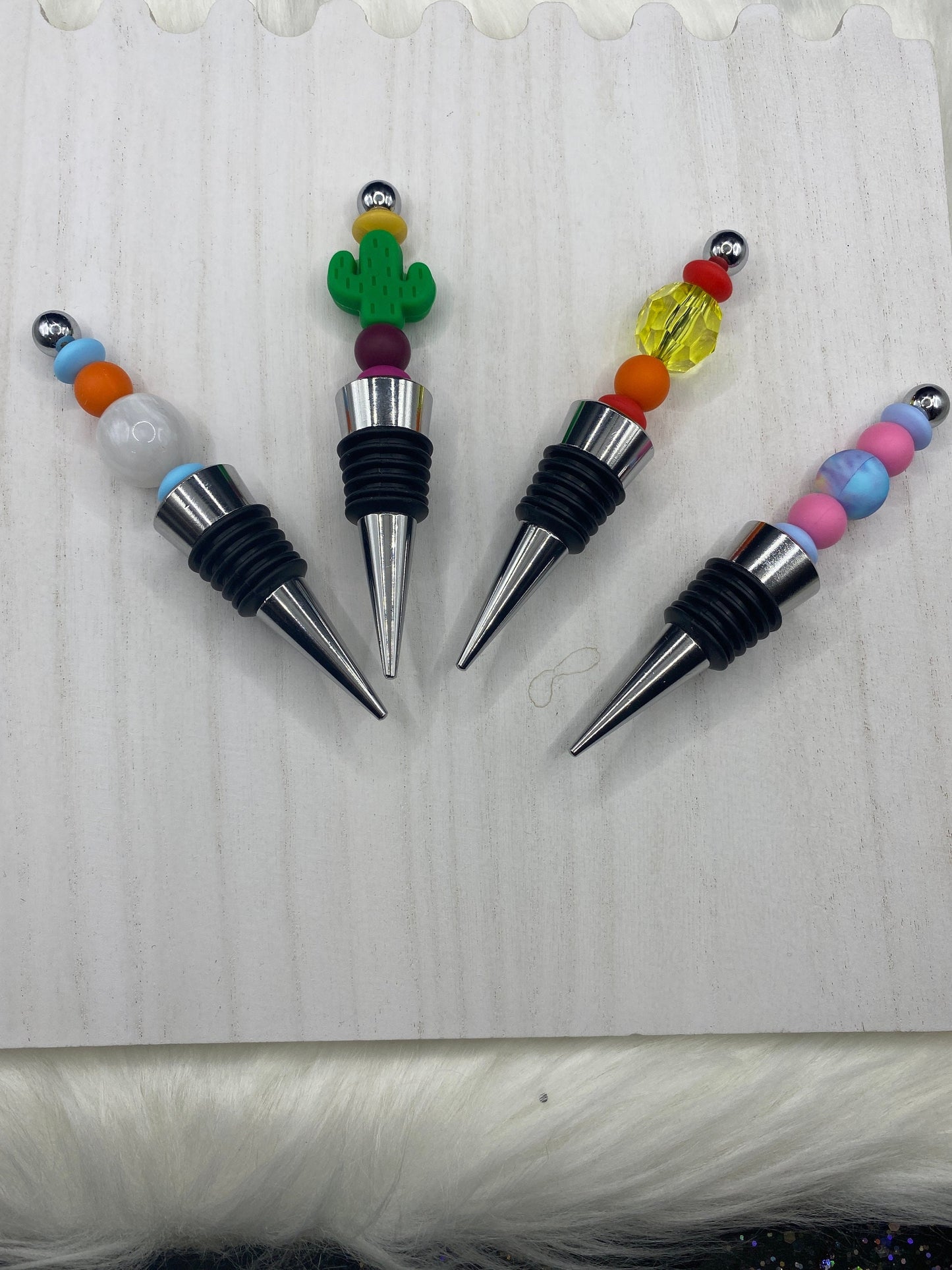 Bubblegum Bead Wine Stopper: Fun Novelty Gift