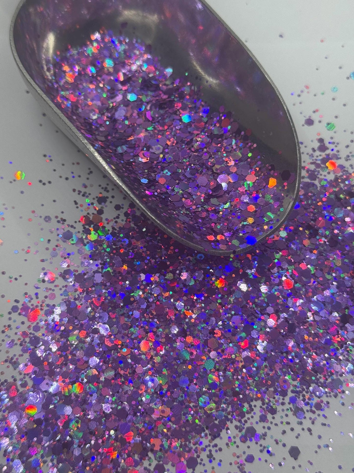 Chunky Holographic Purple Glitter: DIY Crafting Supplies "Purple Haze"