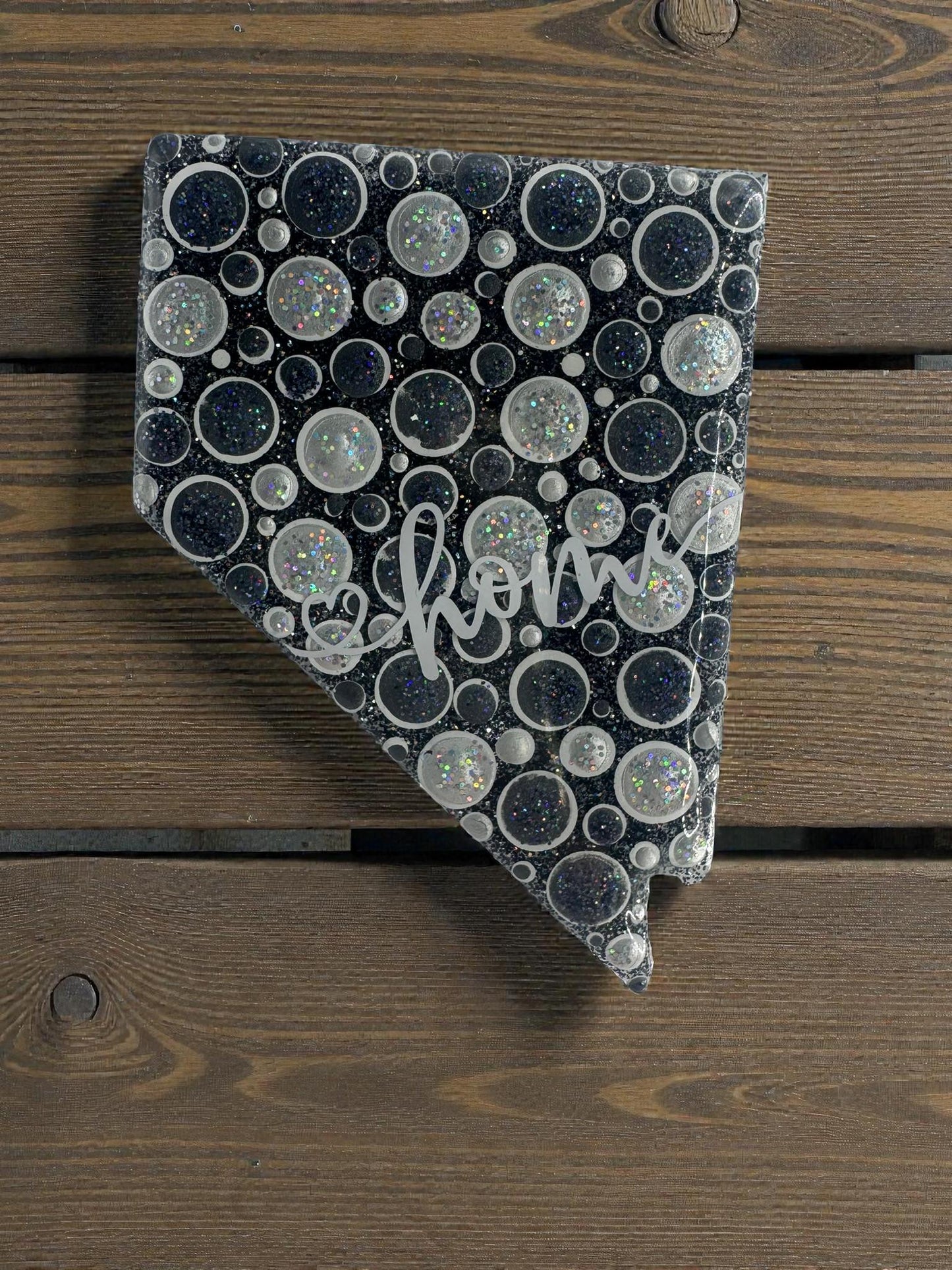 Handmade State Magnet, Handpainted Dot Art Home Gift, Multi Color Unique Souvenir
