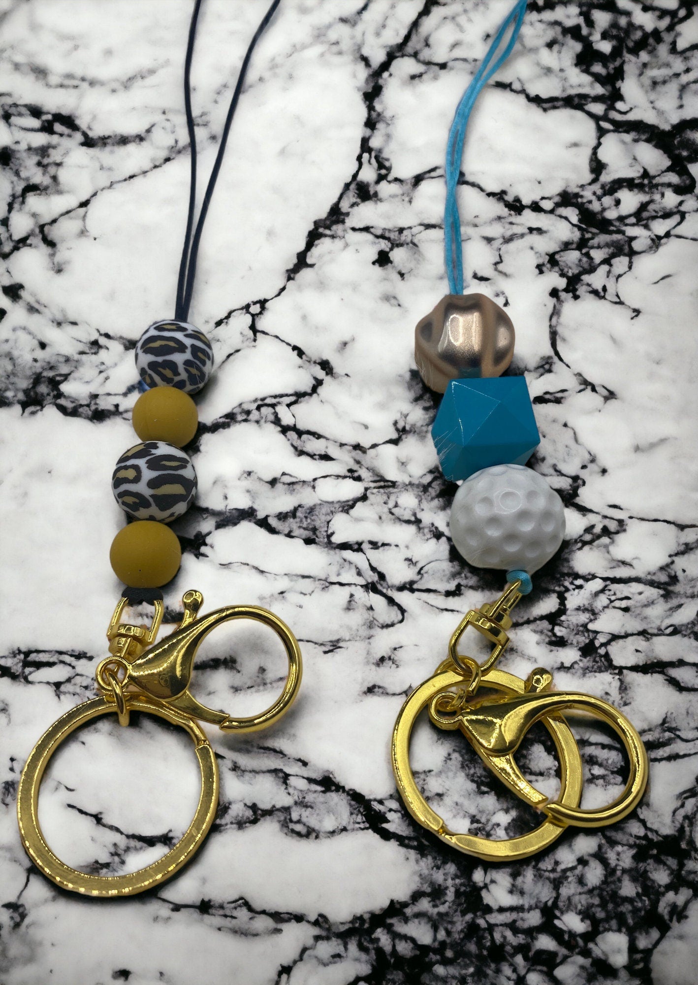 Bubblegum Bead Lanyards, Gifts for Students and Teachers, ID Lanyards, Badge Holder