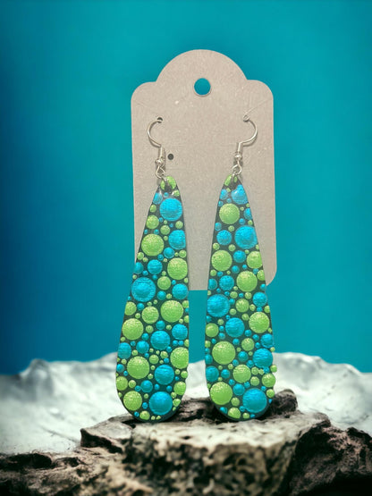 Boho Style Handmade Dot Earrings | Colorful, Lightweight Statement Jewelry