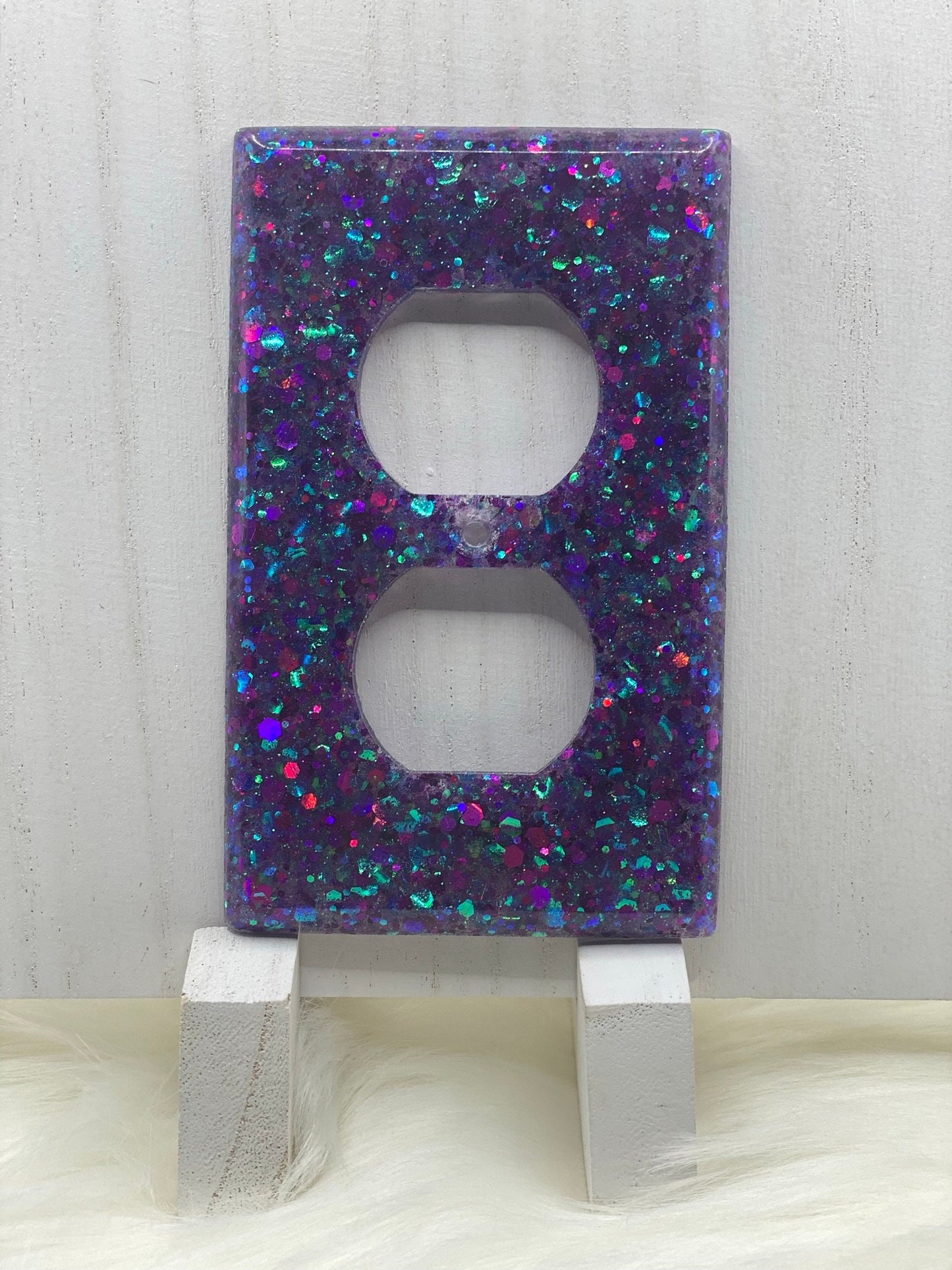 Glitter Single Outlet Cover