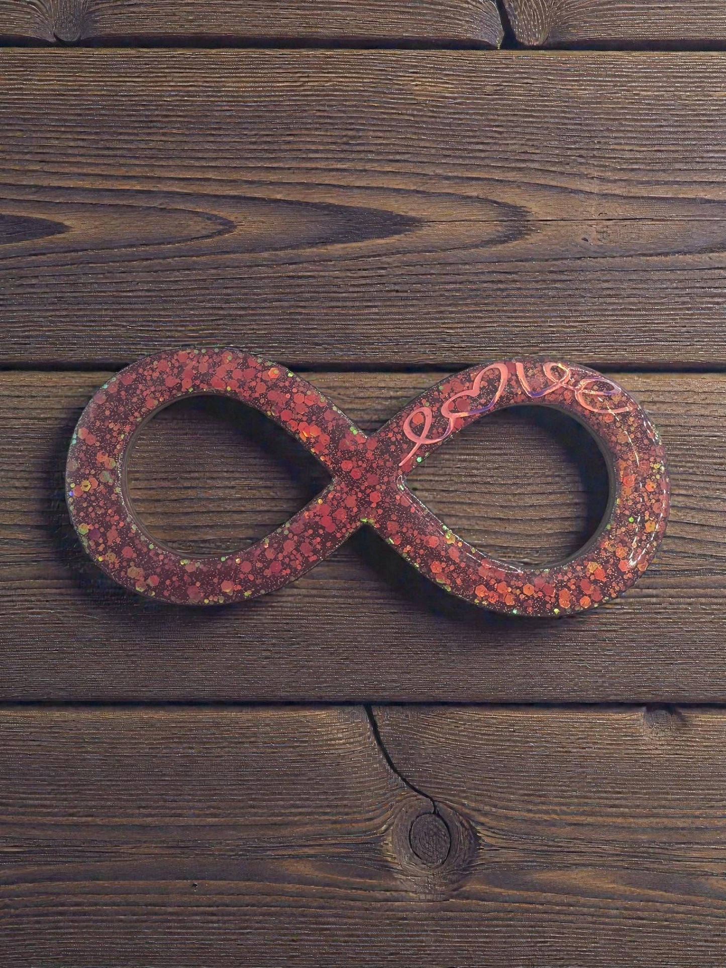 Handpainted Infinity Symbol Magnet - Unique Handmade Love Gift Idea
