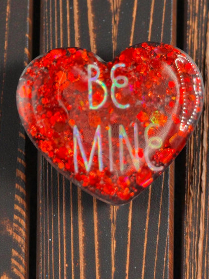 Cute Sayings Heart Candy Magnet Set - Handmade Sweet Treat Fridge Decor Gift