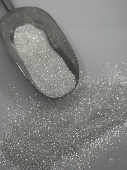 White Fine Polyester Glitter: Craft & Tumbler Supply "Cinderella"