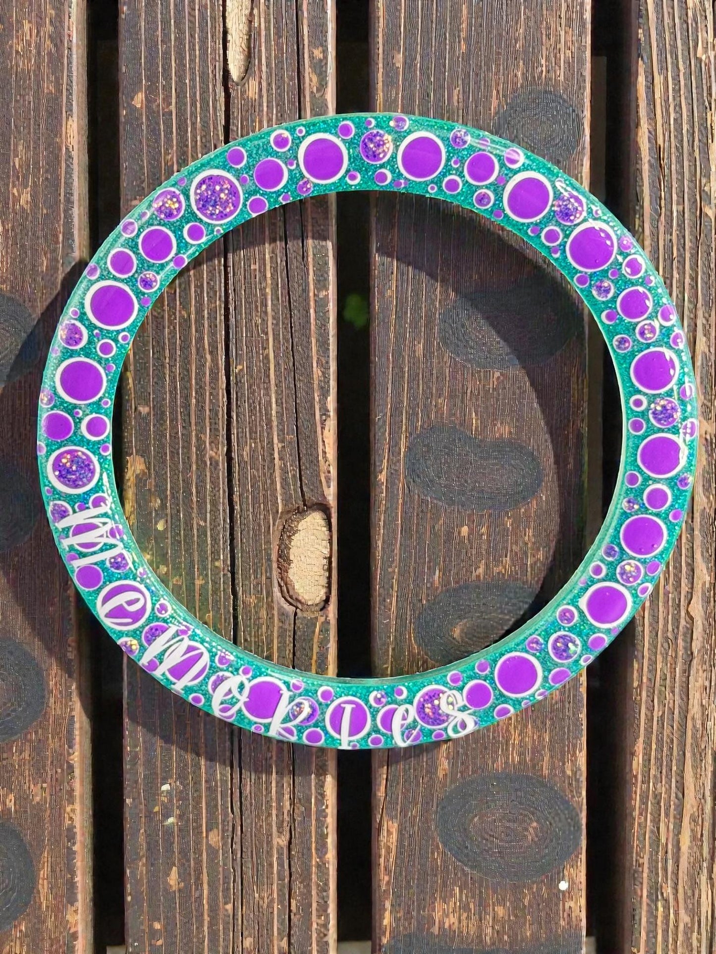 Handmade Circle Memories Picture Frame Magnet | Handpainted Keepsake Gift