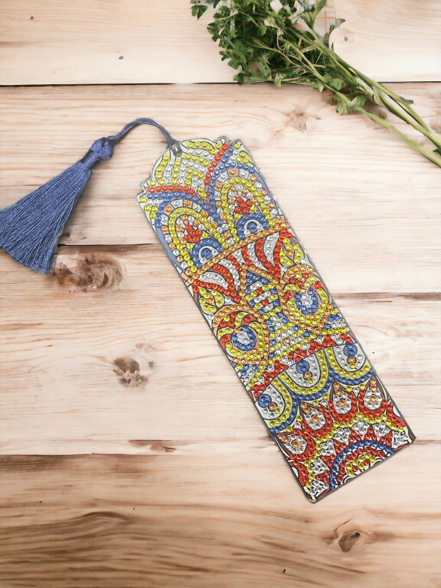 Handmade Jeweled Bookmark | Crystal Page Marker Gift for Readers | Elegant Book Lovers Accessory