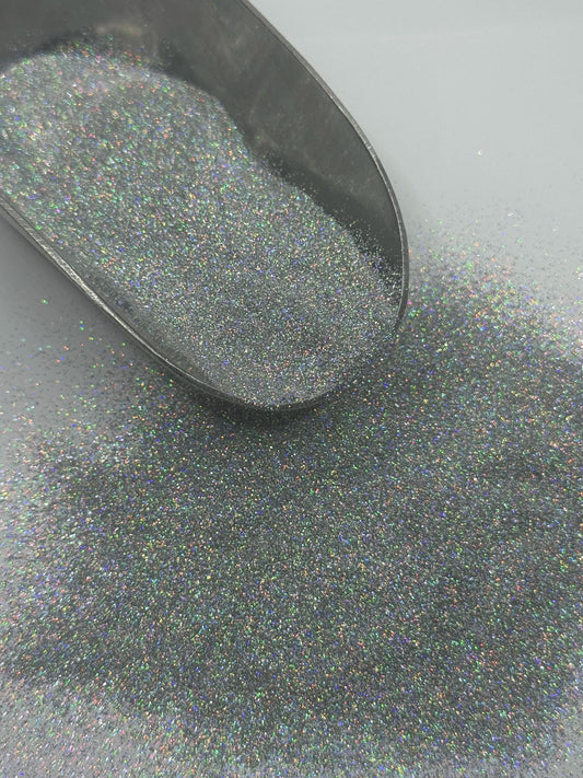 Silver Holographic Fine Glitter: DIY Craft Supply "Halo"
