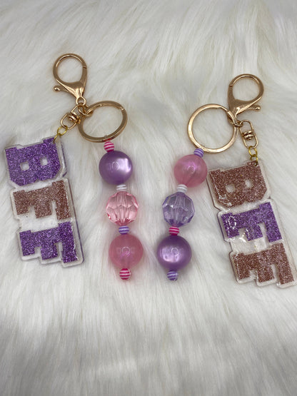 Colorful Bubblegum Bead Keychain – BFF Gift