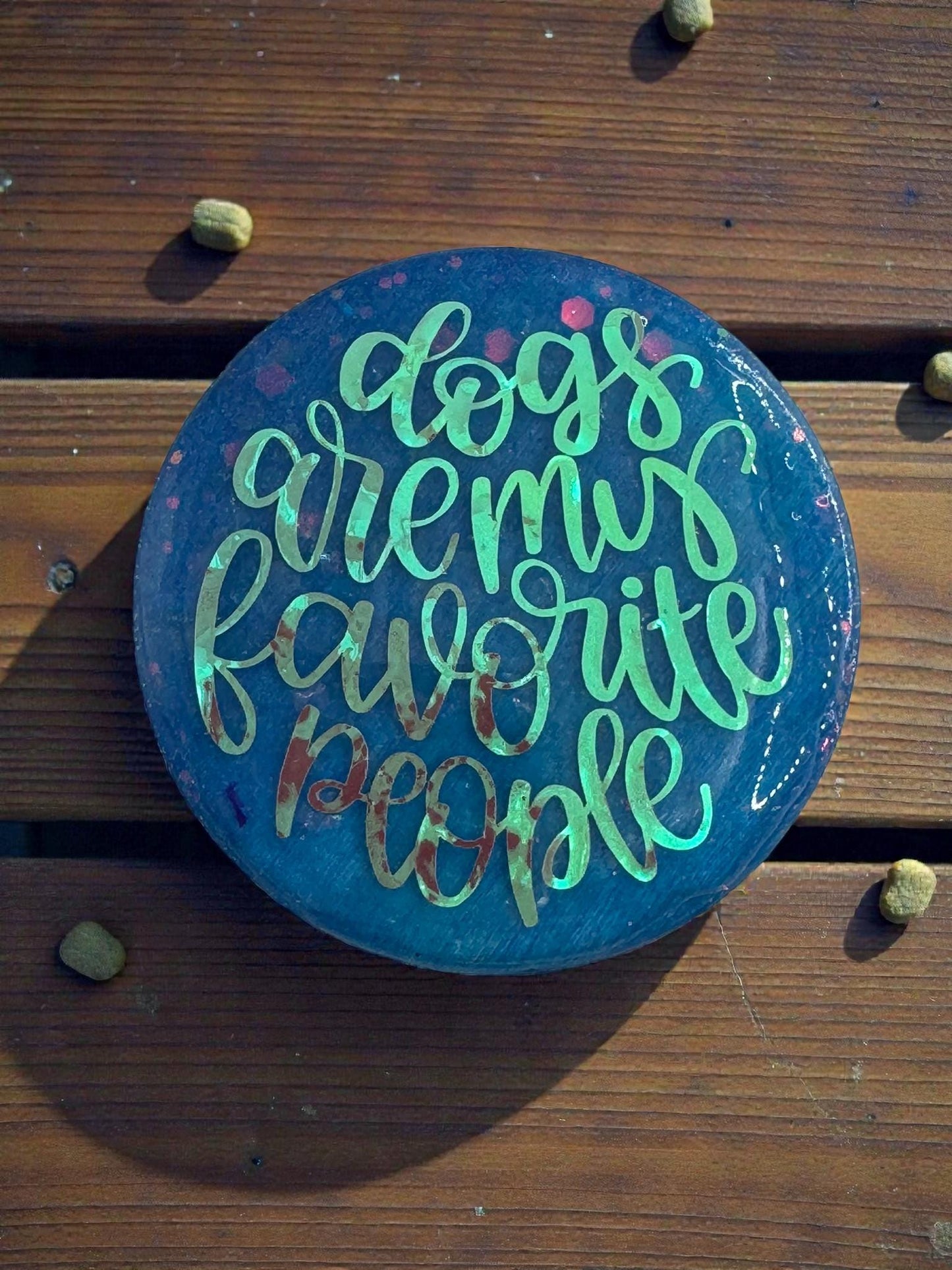 Animal Saying Magnets, Handmade & Handpainted Round Decor - Stocking Stuffer Idea