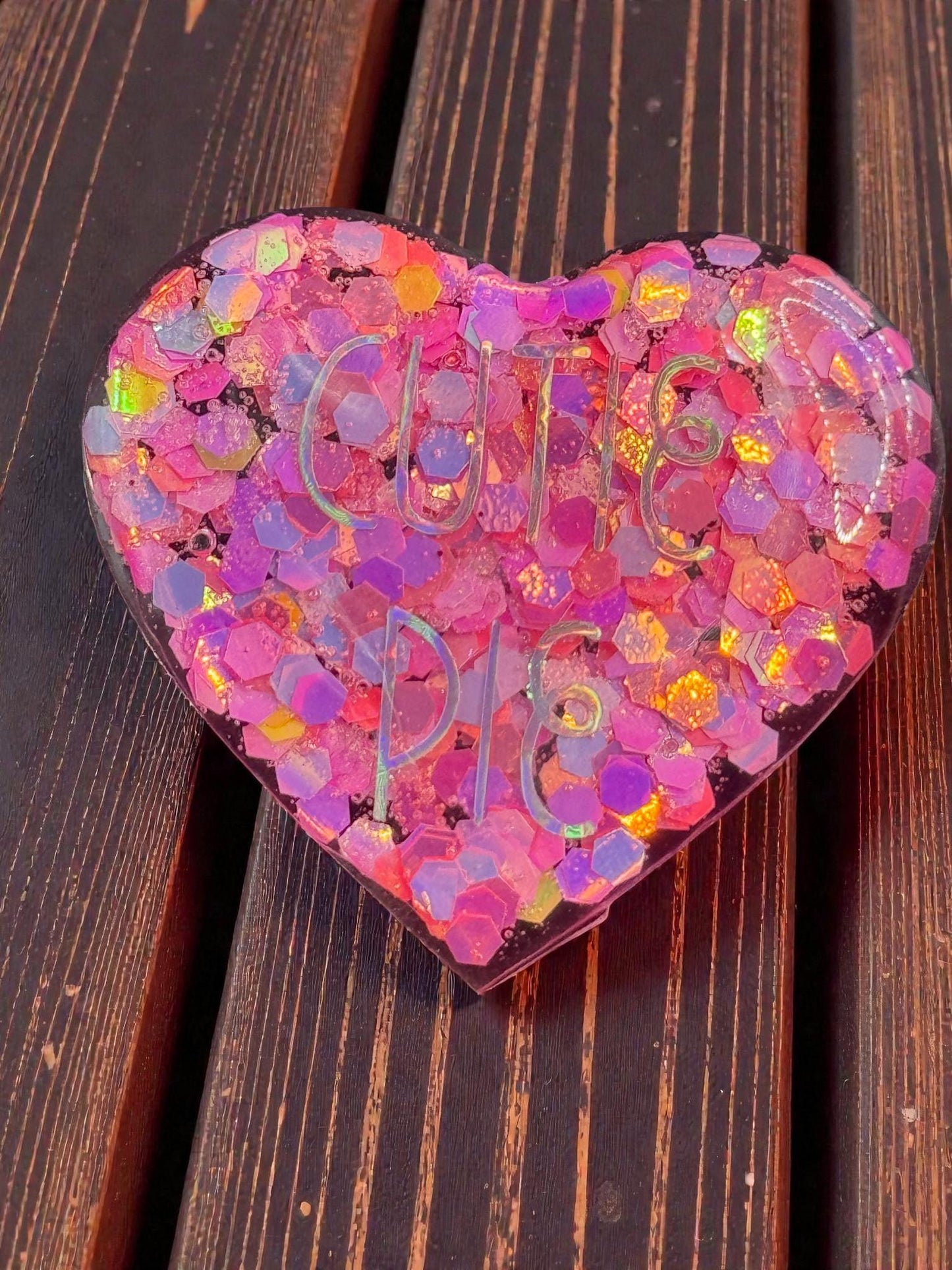Cute Sayings Heart Candy Magnet Set - Handmade Sweet Treat Fridge Decor Gift