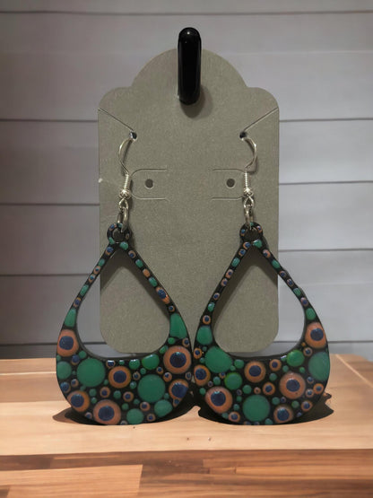 Boho Style Handmade Dot Earrings | Colorful, Lightweight Statement Jewelry