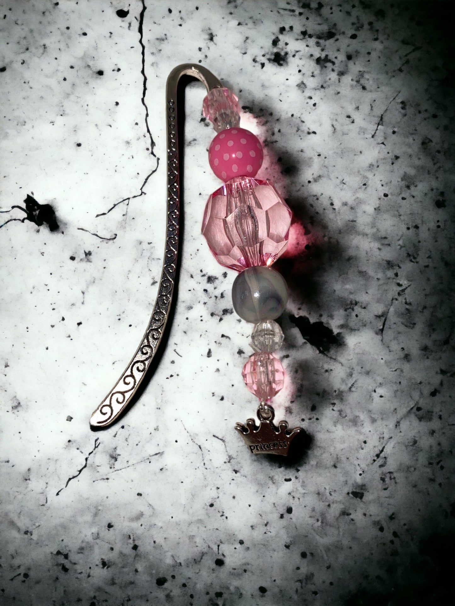 Bubblegum Bead Bookmark: Red Rose, Pink Ballerina, Purple Butterfly
