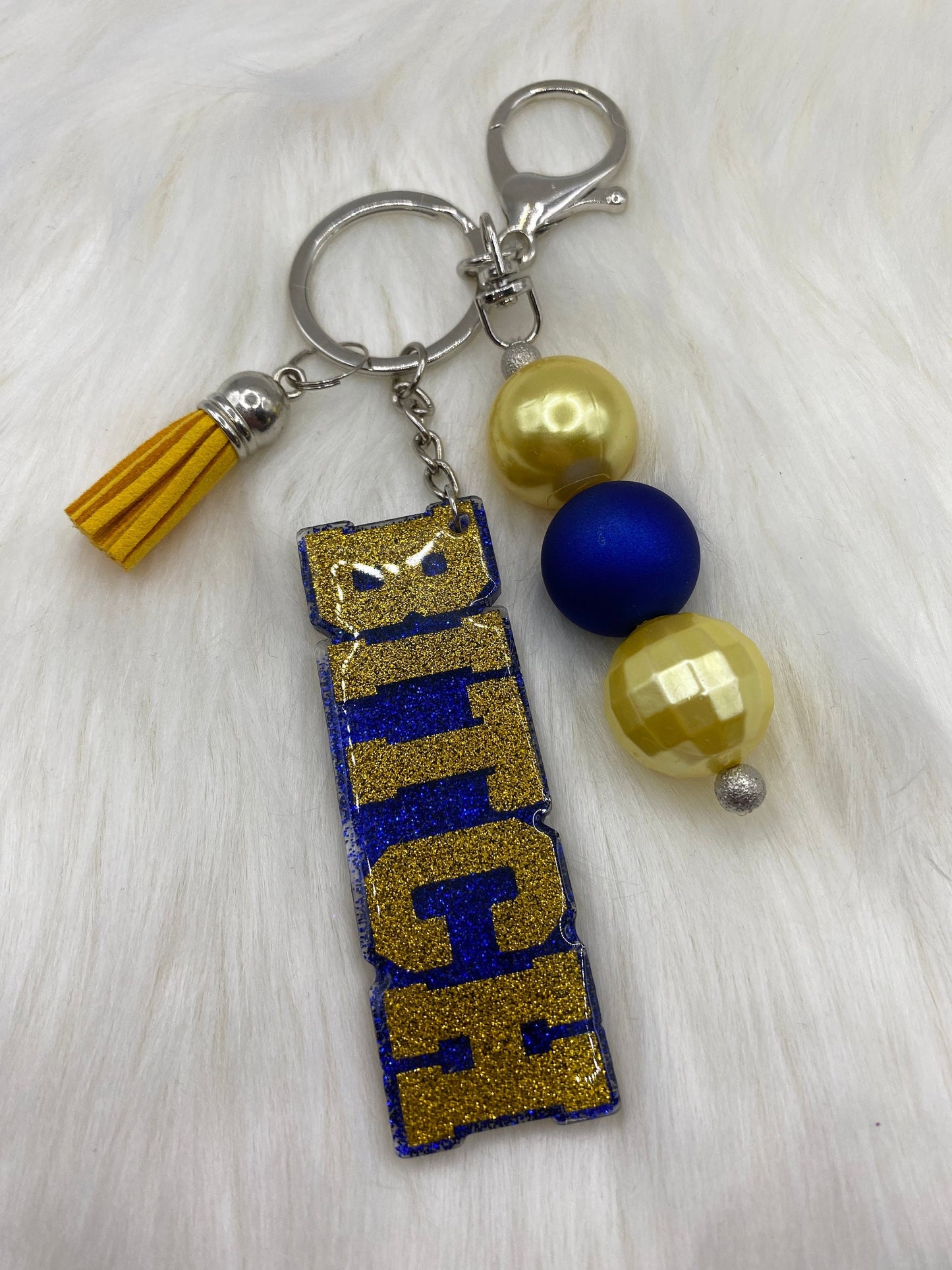 Trendy HBIC Keychain – Vibrant Bubblegum Beads for the Fearless Female in Your Life