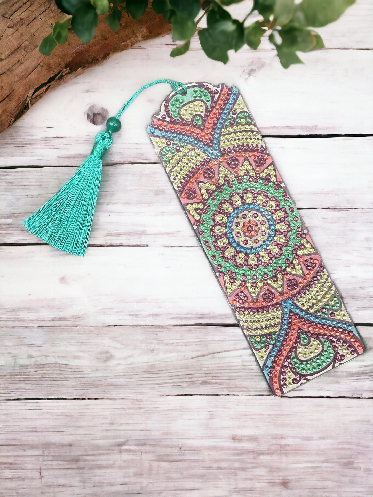 Handmade Jeweled Bookmark | Crystal Page Marker Gift for Readers | Elegant Book Lovers Accessory