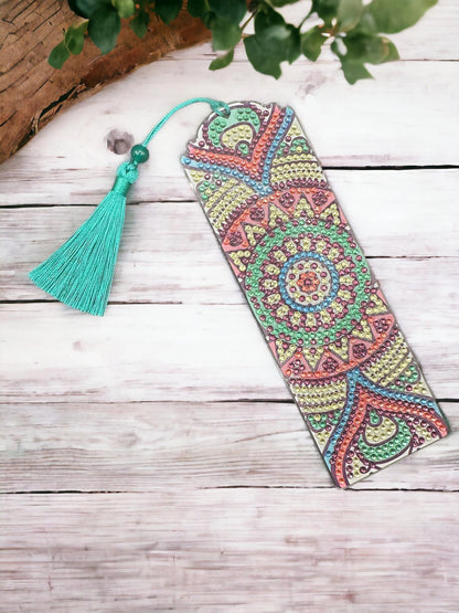 Handmade Jeweled Bookmark | Crystal Page Marker Gift for Readers | Elegant Book Lovers Accessory