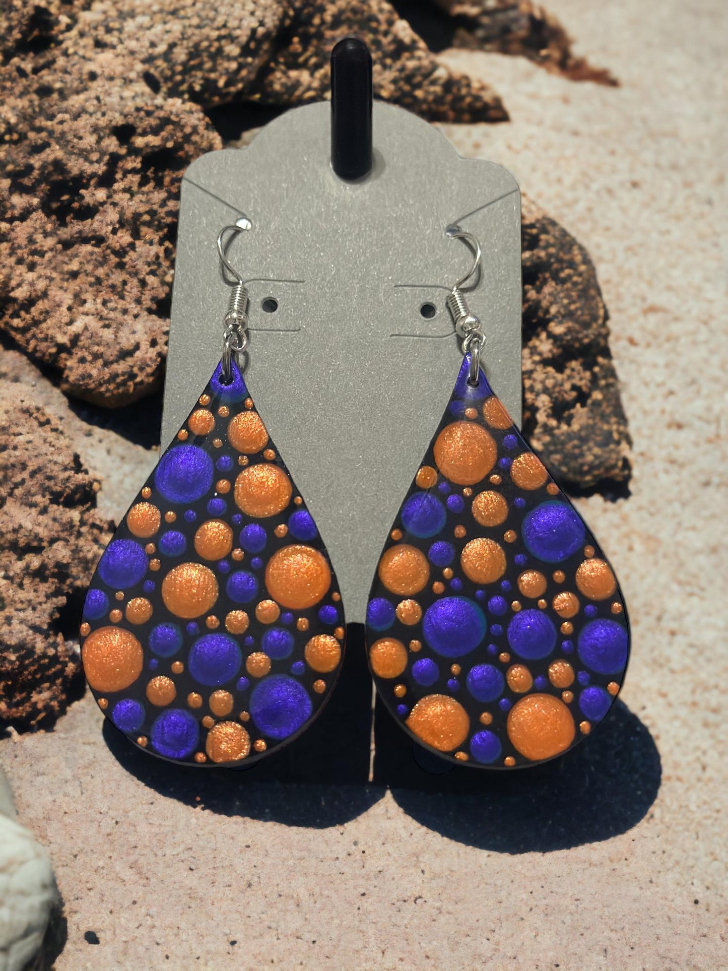 Boho Style Handmade Dot Earrings | Colorful, Lightweight Statement Jewelry