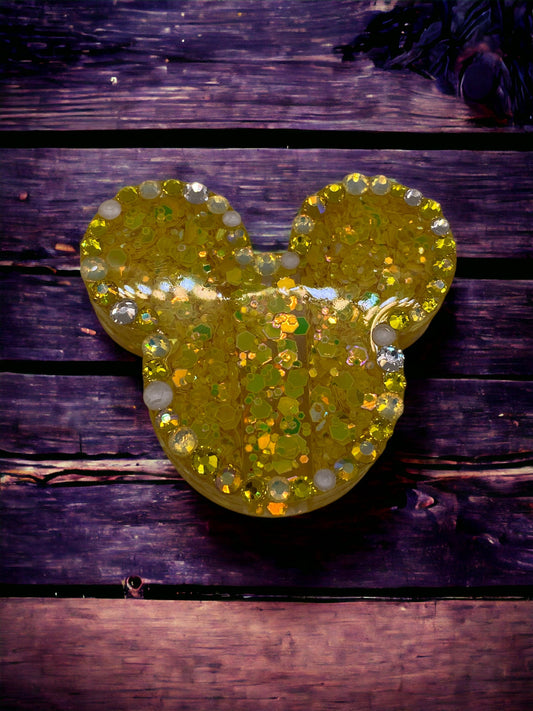 Sparkling Bling Mickey Straw Topper – Custom Rhinestone Charm for Magical Sips!