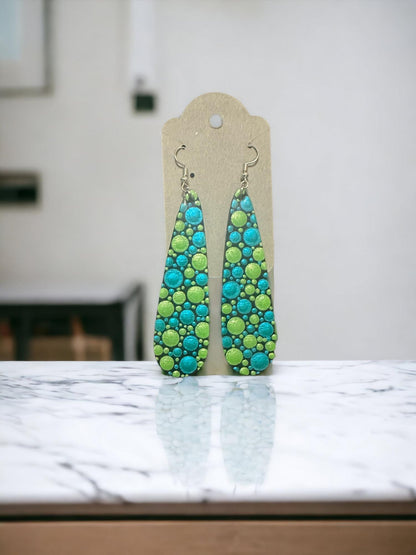 Boho Style Handmade Dot Earrings | Colorful, Lightweight Statement Jewelry