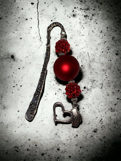 Bubblegum Bead Bookmark: Red Rose, Pink Ballerina, Purple Butterfly