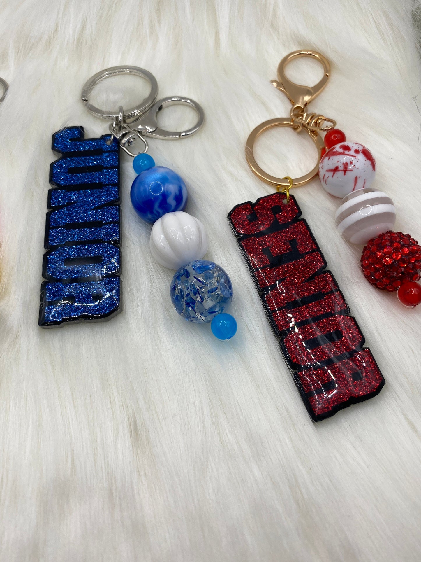 Bubblegum Bead Keychain - Colorful Class Keychains for Trendy Students & Fun Gift Ideas!