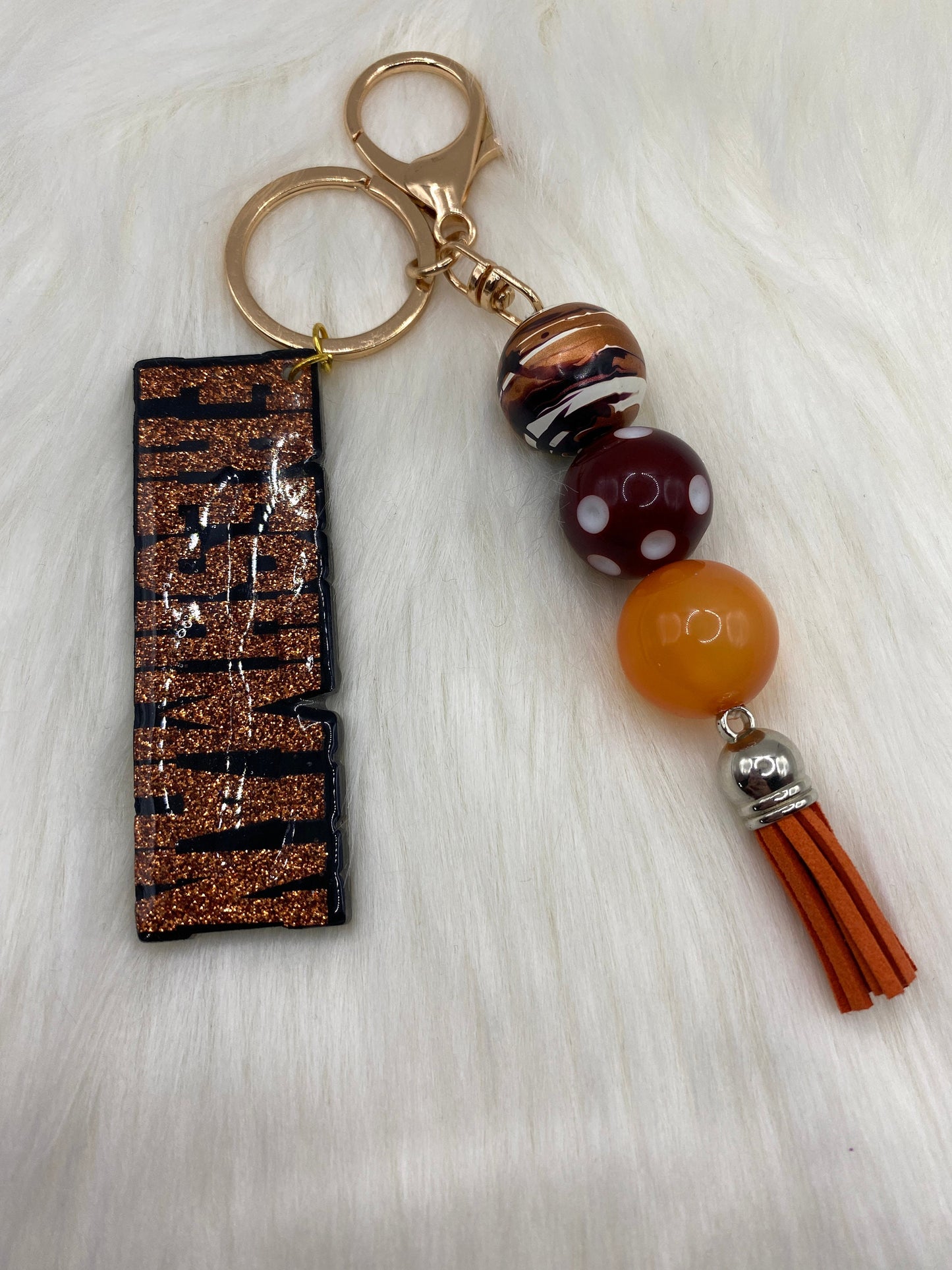 Bubblegum Bead Keychain - Colorful Class Keychains for Trendy Students & Fun Gift Ideas!