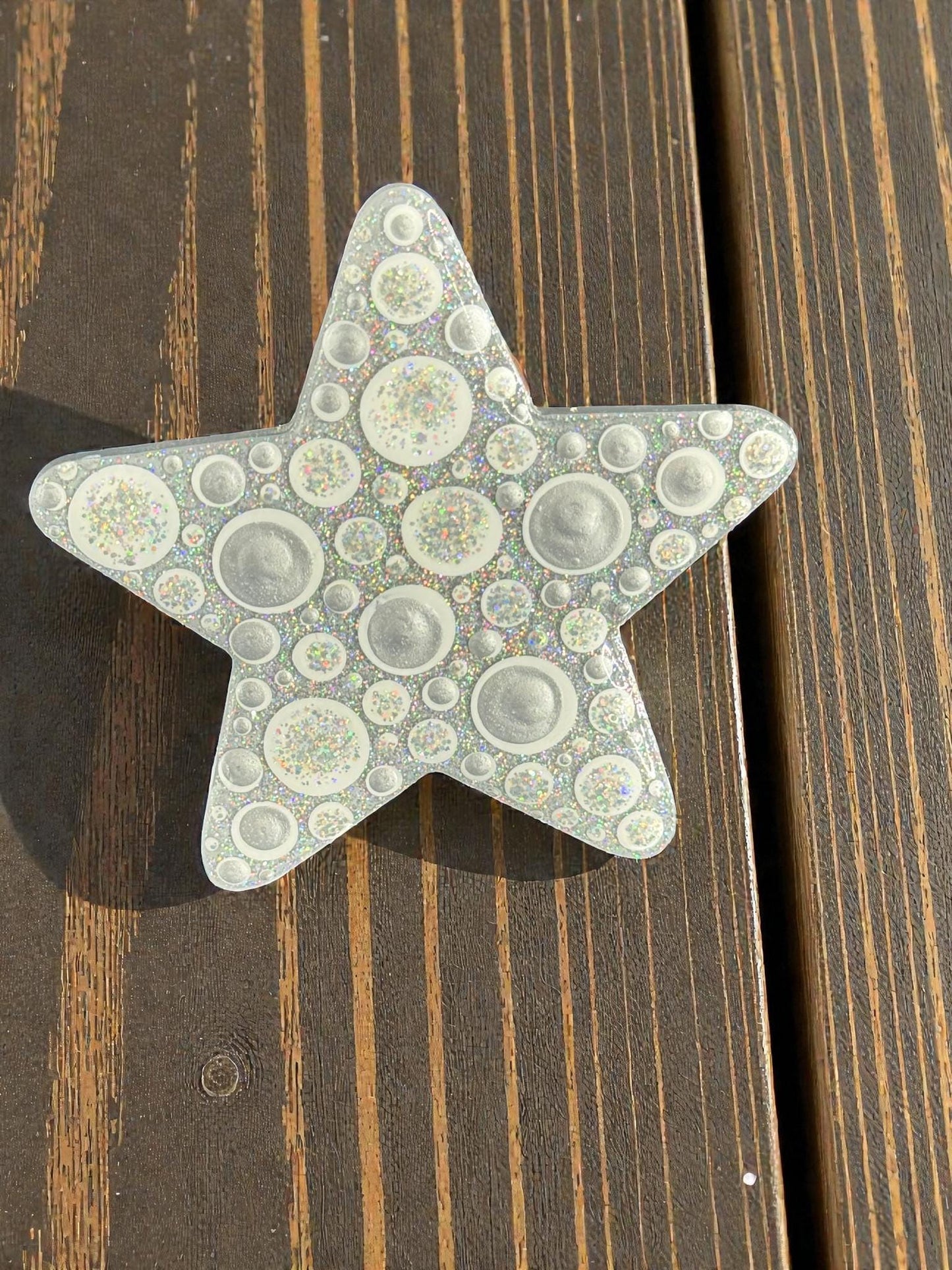 Cute Handmade Star Magnet - Handpainted Fridge Decor | Unique Handmade Gift