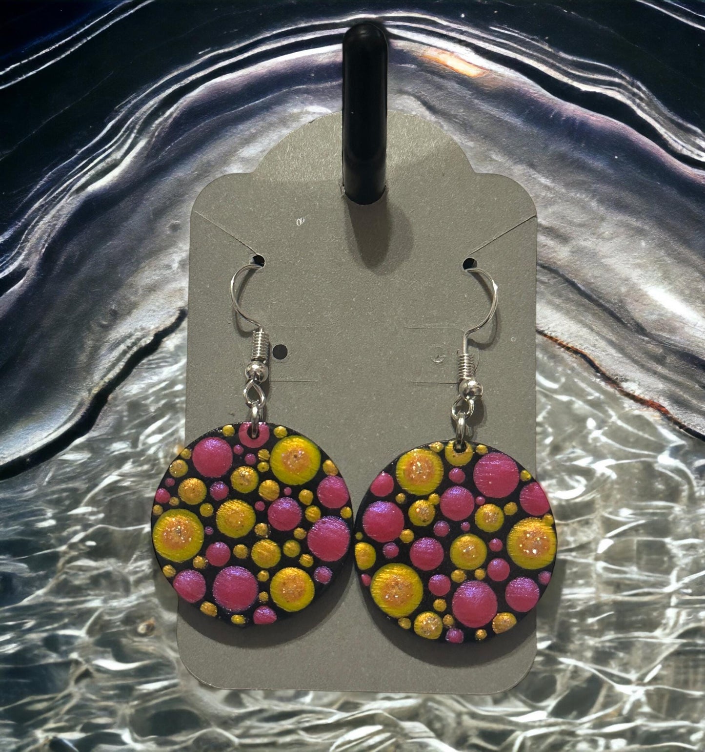 Boho Style Handmade Dot Earrings | Colorful, Lightweight Statement Jewelry