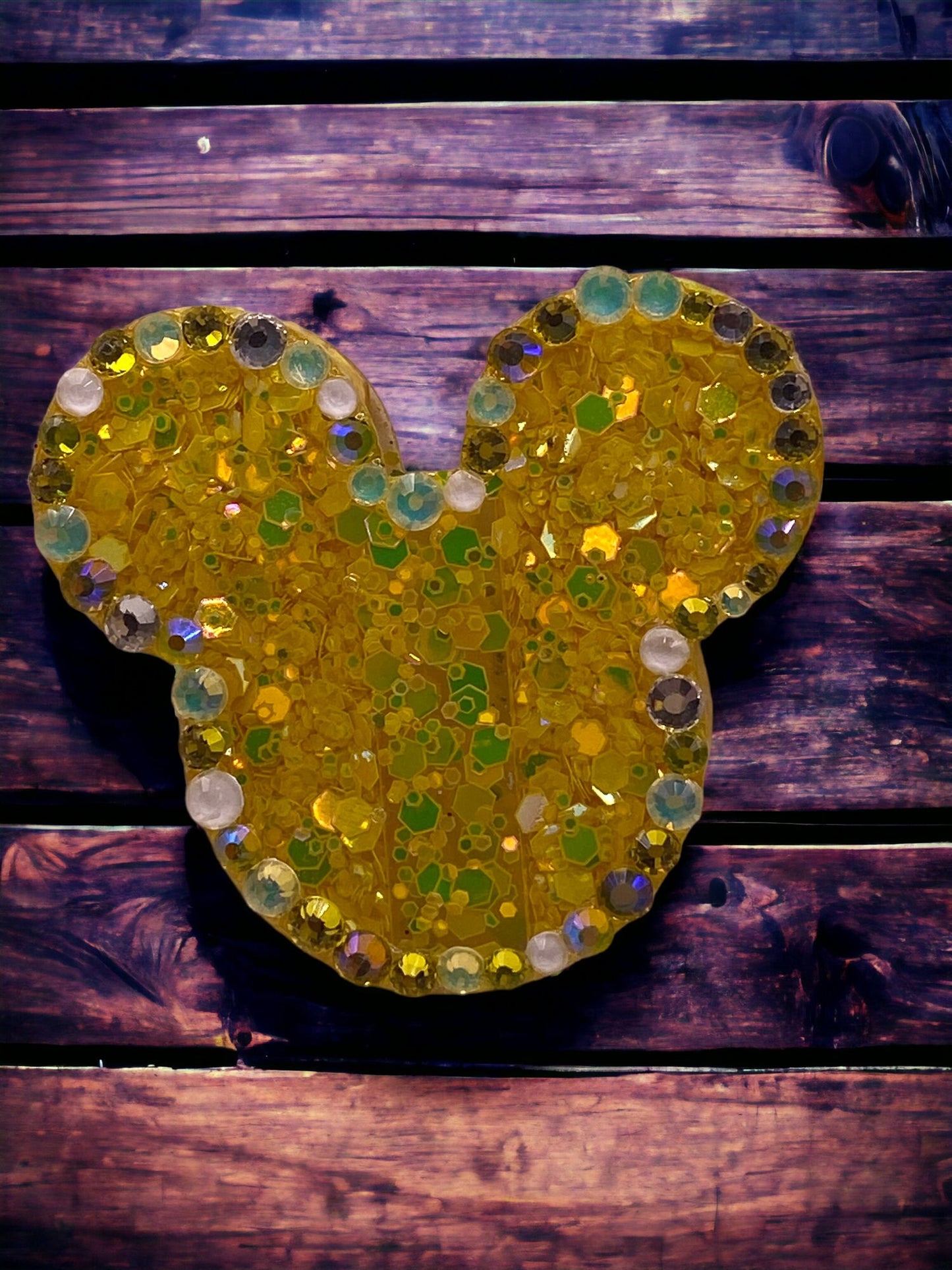 Sparkling Bling Mickey Straw Topper – Custom Rhinestone Charm for Magical Sips!