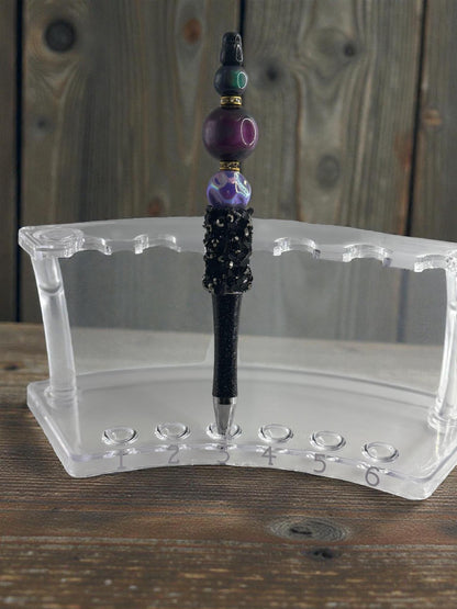 Sparkly Glam Pen with Chunky Bubblegum Beads | Unique Handmade Rhinestone Accessory
