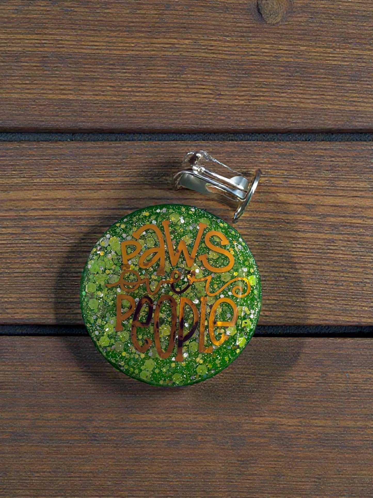Animal Saying Magnets, Handmade & Handpainted Round Decor - Stocking Stuffer Idea
