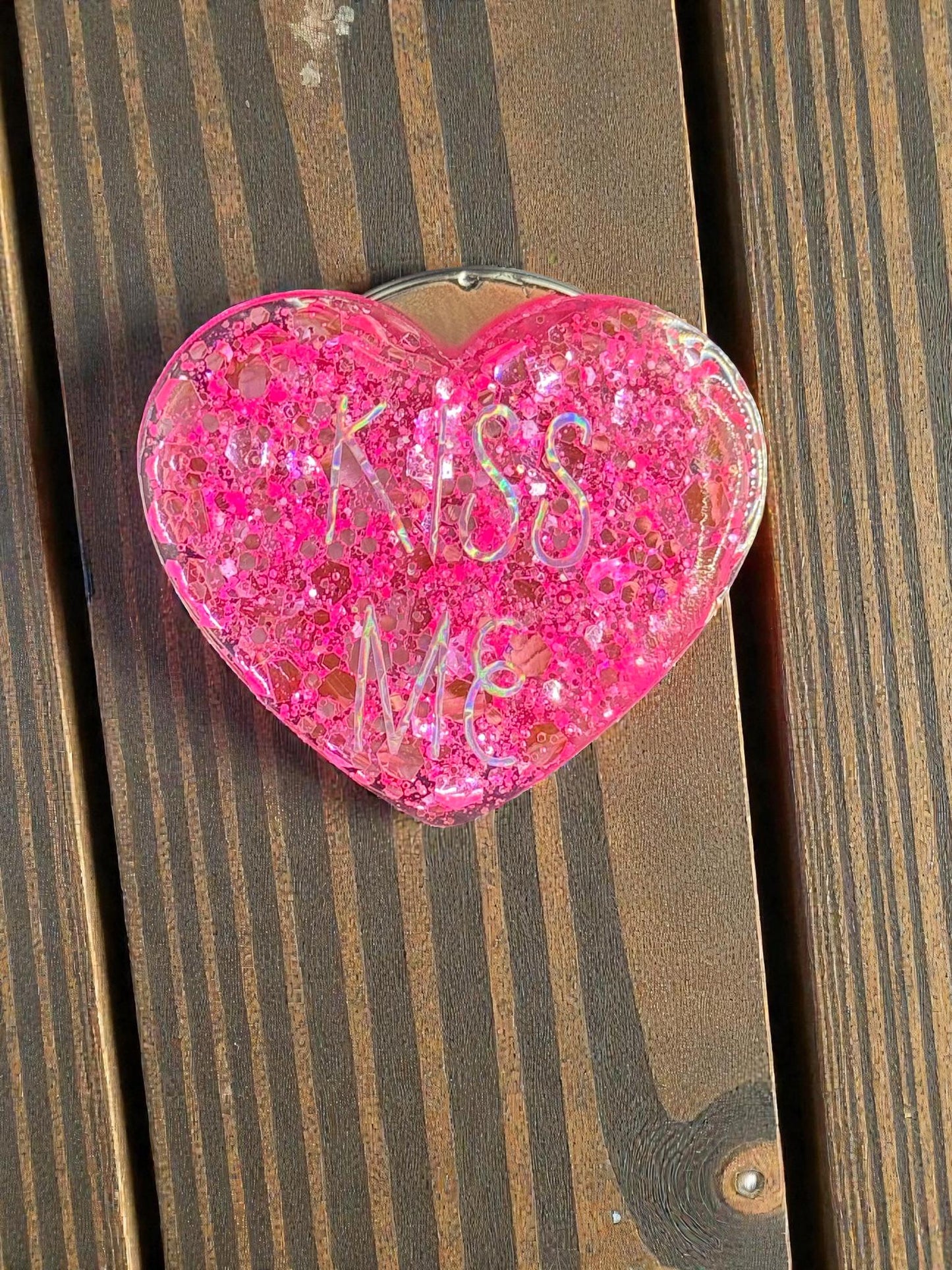 Cute Sayings Heart Candy Magnet Set - Handmade Sweet Treat Fridge Decor Gift