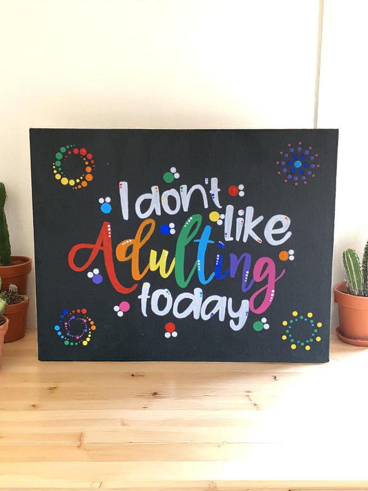 Handpainted Quote Panel 14x11 Art | Personalized Typography Decor | Gift for Her/Him