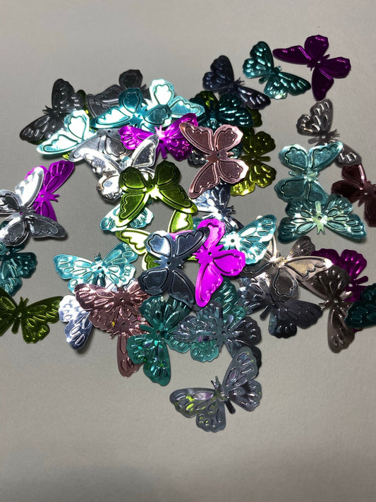 Colorful Butterfly Accents - 50 Piece Set for Crafting, Card Making, and Home Decor