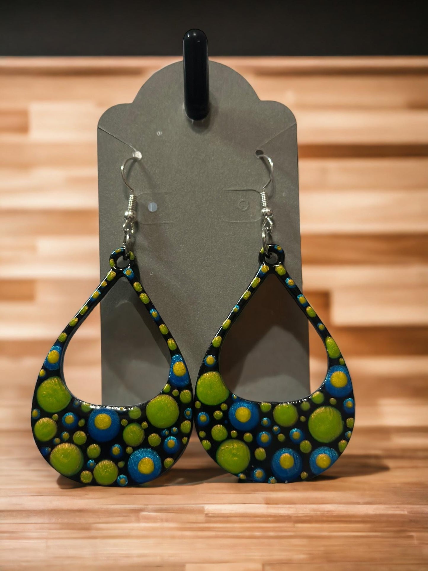 Boho Style Handmade Dot Earrings | Colorful, Lightweight Statement Jewelry