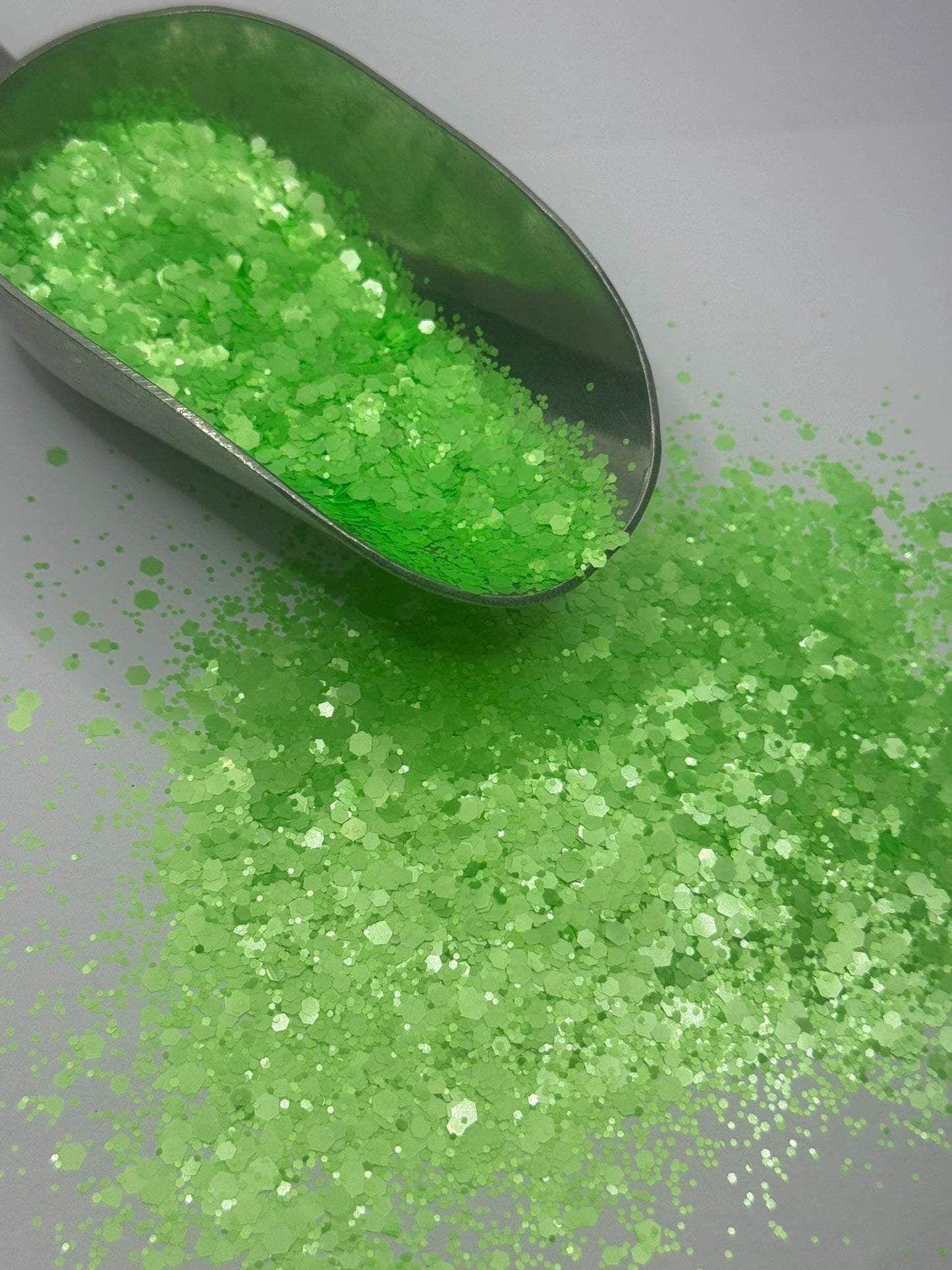 Chunky Neon Green Polyester Glitter: Crafting & Tumbler Supplies "Slime"