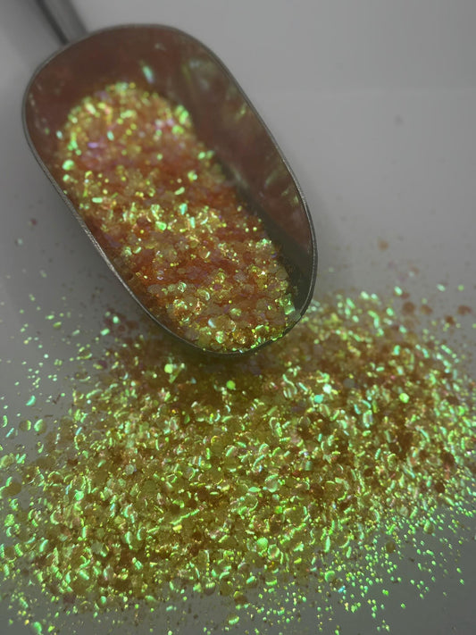Chunky Red Yellow Color Shift Glitter: Crafting & Tumbler Supplies "Autumn"
