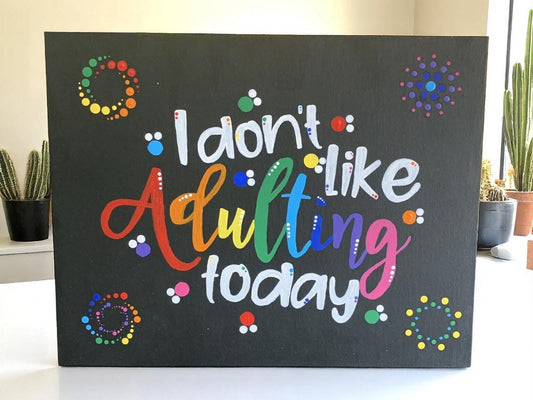 Handpainted Quote Panel 14x11 Art | Personalized Typography Decor | Gift for Her/Him