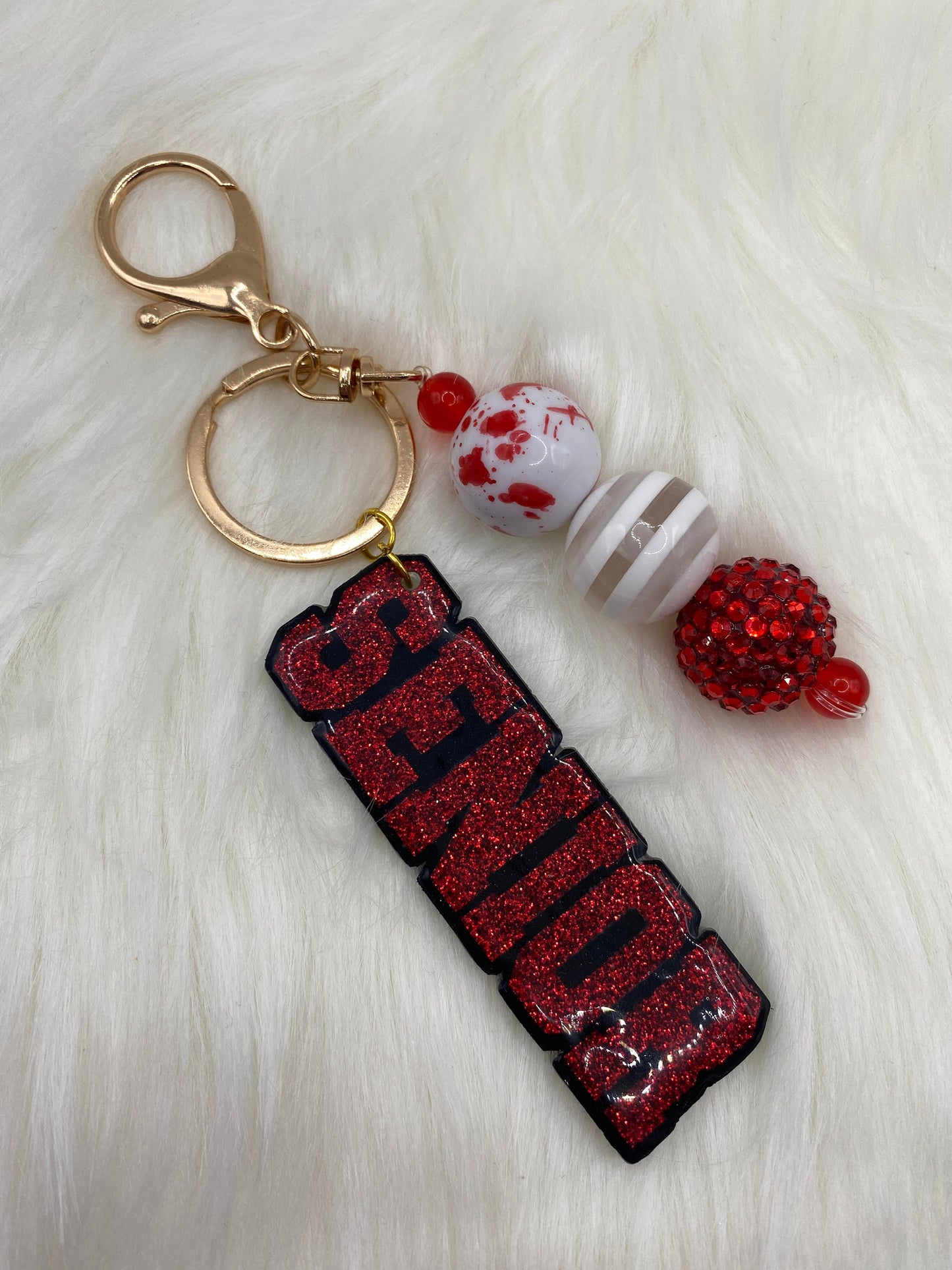 Bubblegum Bead Keychain - Colorful Class Keychains for Trendy Students & Fun Gift Ideas!