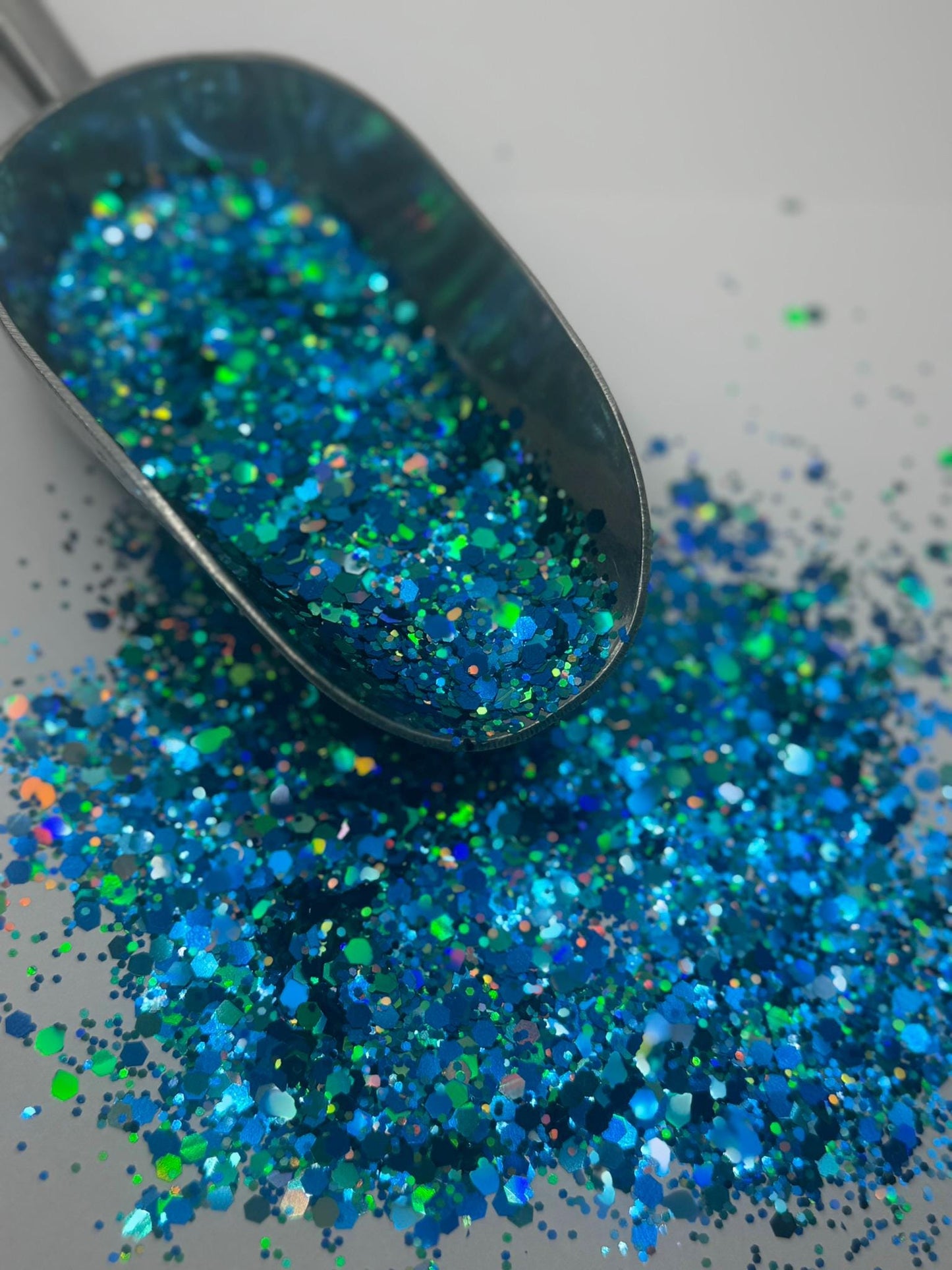 Chunky Holographic Blue Glitter: Crafting & Tumbler Supplies "Lake Days"