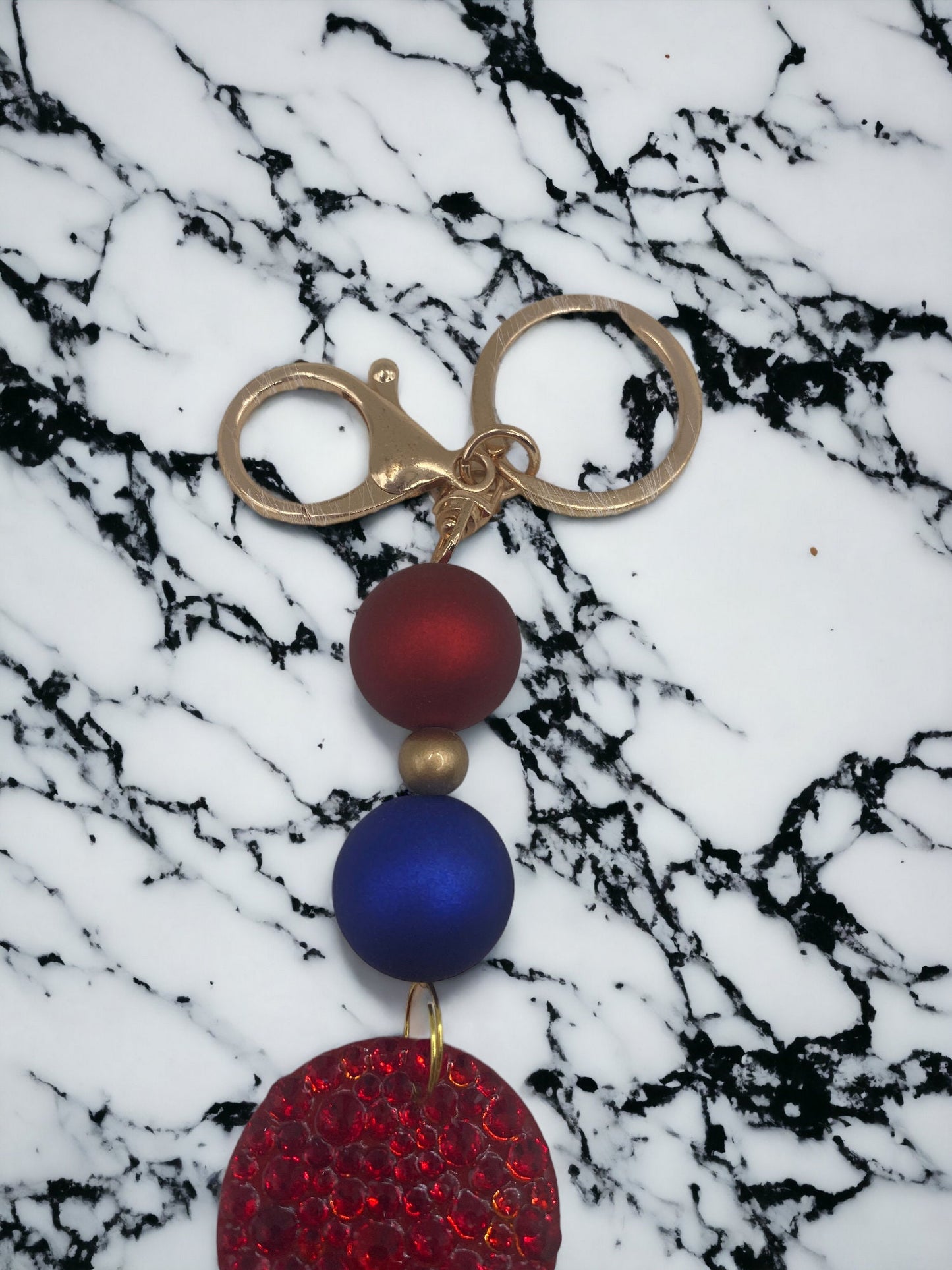 Suicide Awareness Keychain: Vibrant Bubblegum Beads, Mental Health Advocacy