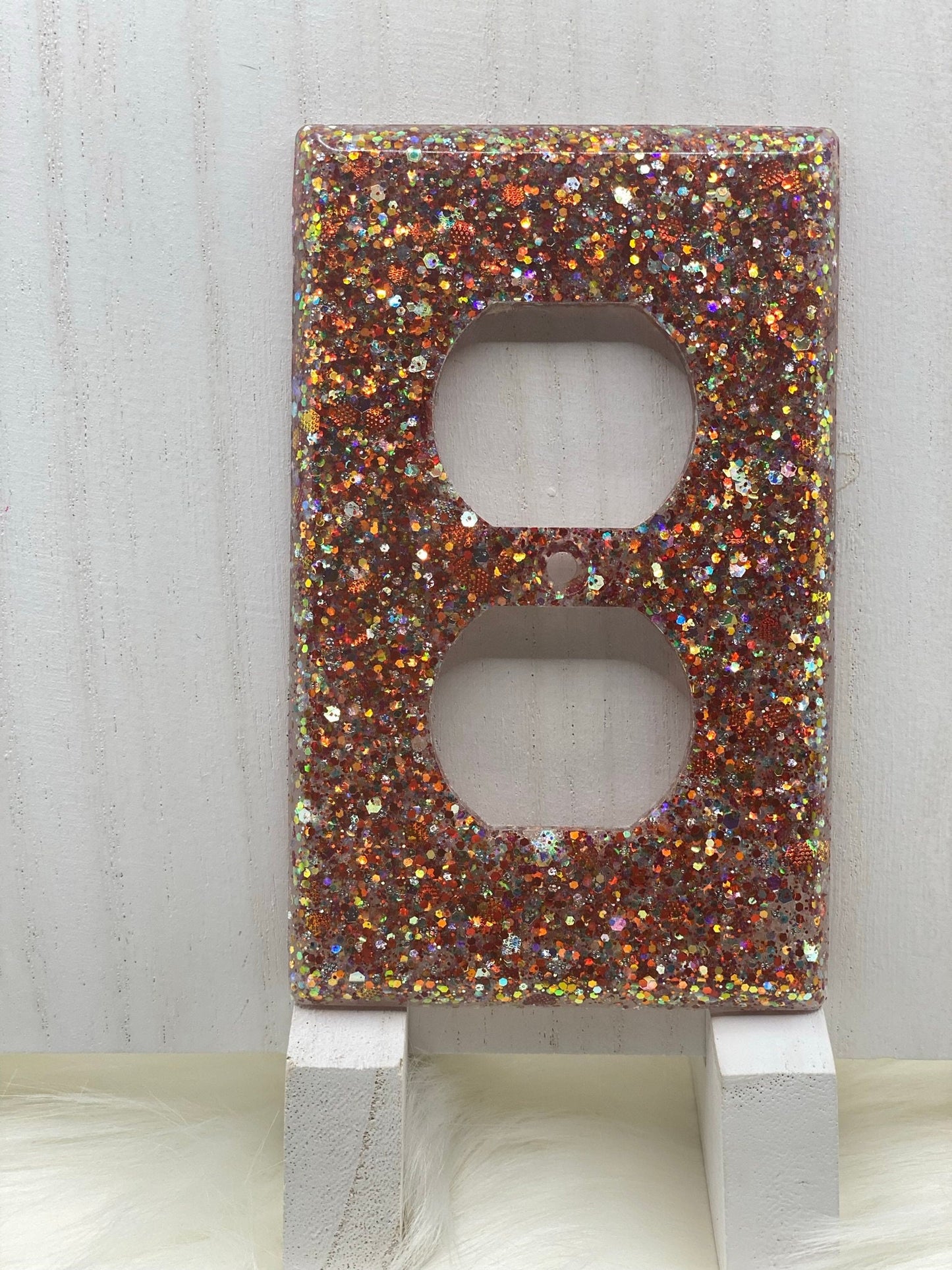 Glitter Single Outlet Cover